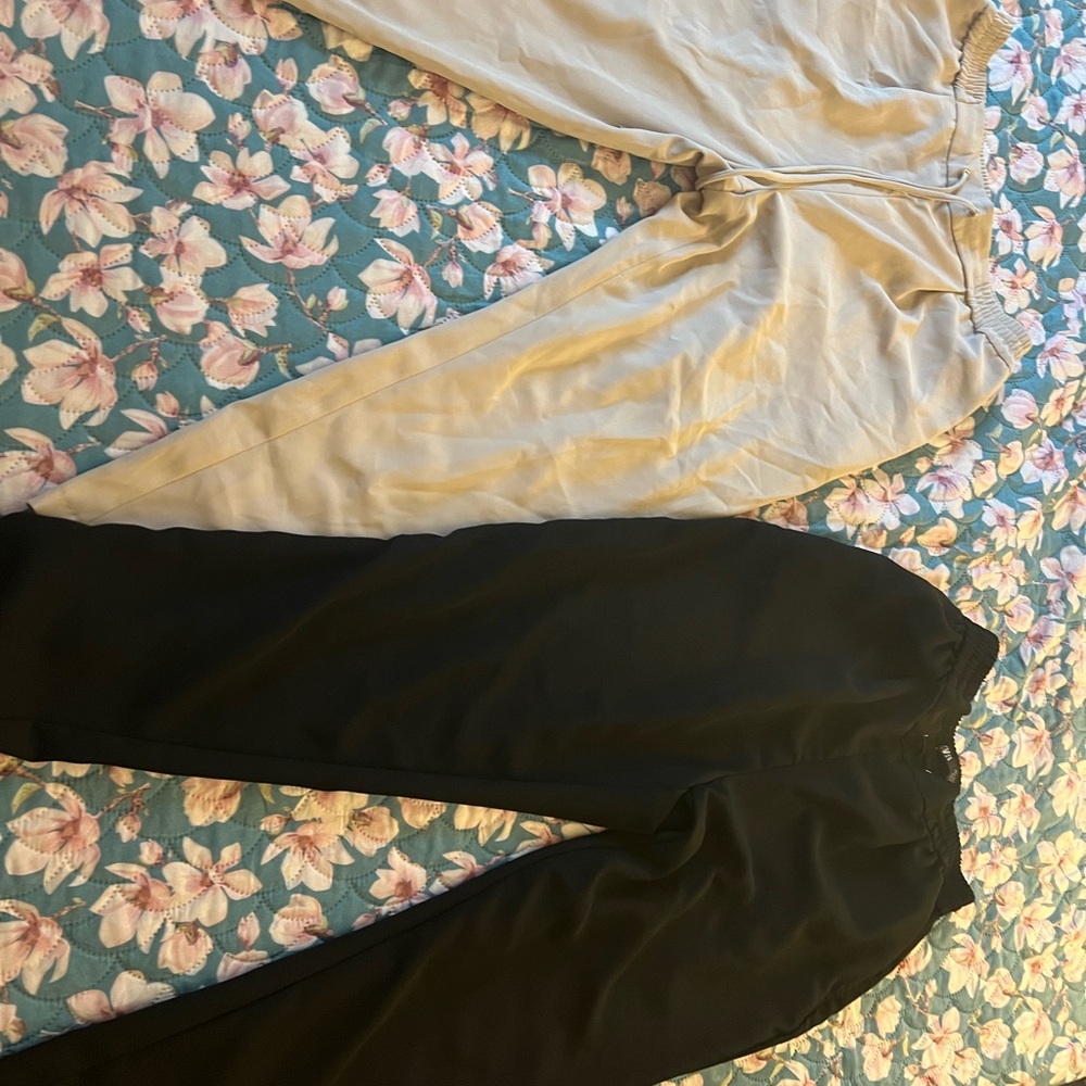 Zara Beige Elastic Waist Pants